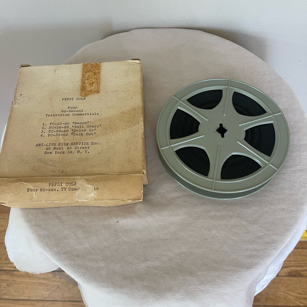Pepsi Cola Soda Film Reel Pop Advertisements Very Rare Commercials Vintage Old